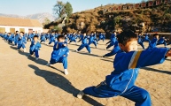 Young students of a Shaolin Martial Arts School in Dengfeng, where over 10.000 students are trained