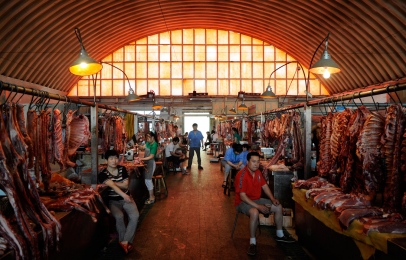 Beijing Meat Market Xinfadi, Hall overview,  brandeins