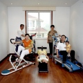 Huaxi, Communist Villages, Work Out Room with Model Family in their Model Home, Stern