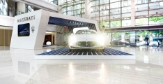 Maserati-ehibition booth at XinTianDi Shopping Mall Shanghai