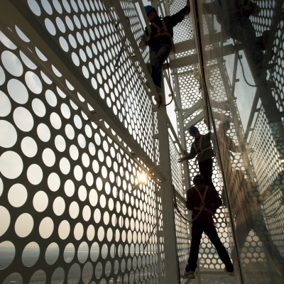 Sosc construction site, venues for the 2011 Swimming World Championships Competition, architects gmp, Shanghai