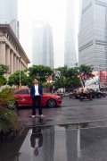 Drive magazine, Portrait Jieson Zhang in front of his car in Shanghai